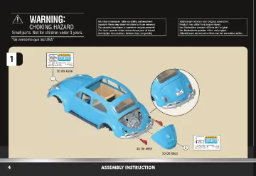 Manual de instruções Playmobil 70177 - Volkswagen Beetle (4)