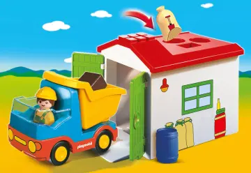 Playmobil 70184 - Ouvrier avec camion et garage