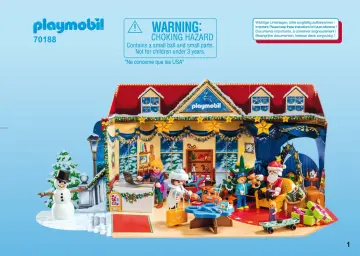 Bauanleitungen Playmobil 70188 - Adventskalender "Weihnachten im Spielwarengeschäft" (1)