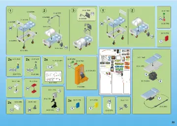Bouwplannen Playmobil 70190 - Groot ziekenhuis met inrichting (20)