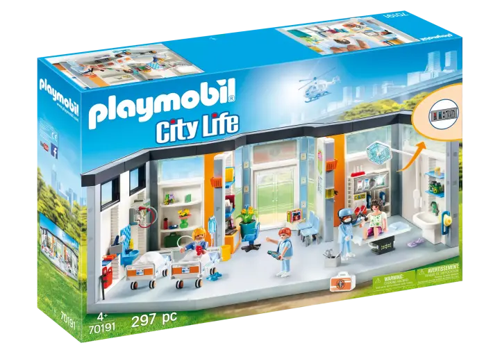 Playmobil 70191 - Ziekenhuis met inrichting - BOX