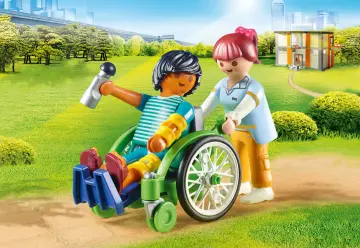 Playmobil 70193 - Paziente con sedia a rotelle