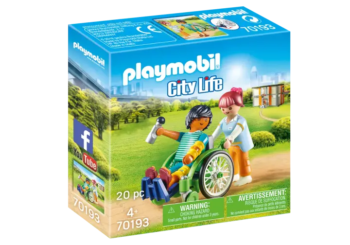 Playmobil 70193 - Patient in rolstoel - BOX