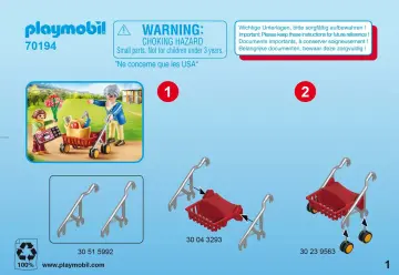 Bauanleitungen Playmobil 70194 - Oma mit Rollator (1)