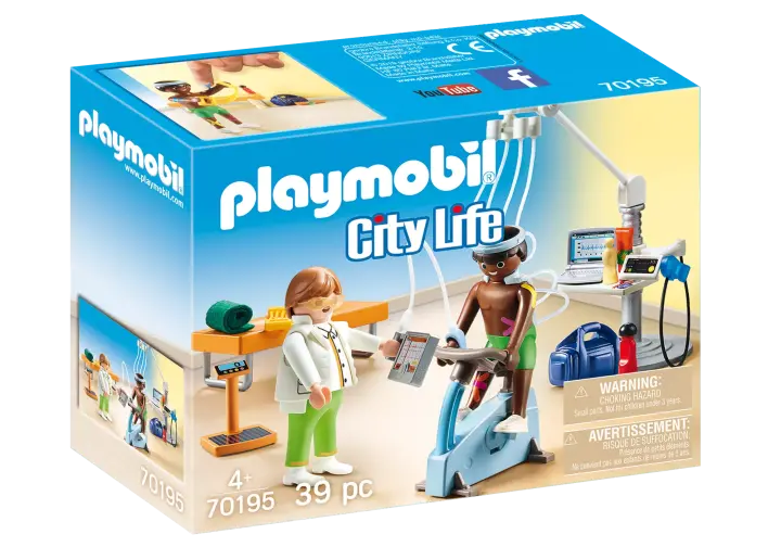 Playmobil 70195 - Cabinet de kinésithérapeute - BOX