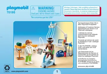 Bauanleitungen Playmobil 70195 - Beim Facharzt: Physiotherapeut (1)