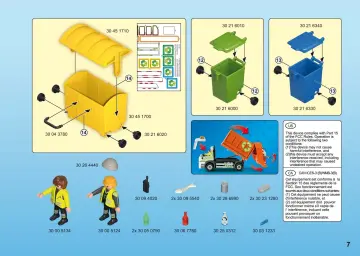 Notices de montage Playmobil 70200 - Camion de recyclage des ordures (7)