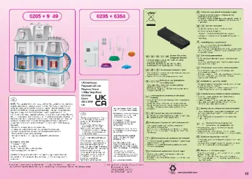 Manual de instruções Playmobil 70205 - Casa Grande das Bonecas (40)