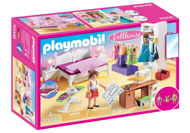 Playmobil 70208 - Schlafzimmer mit Nähecke - BOX