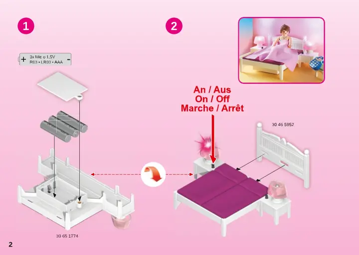 Manuales de instrucciones Playmobil 70208 - Dormitorio (2)
