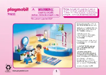 Manual de instruções Playmobil 70211 - Casa de Banho (1)