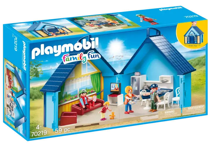 Playmobil 70219 - PLAYMOBIL - Funpark Casa de Vacaciones Maletín - BOX
