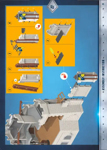 Istruzioni di montaggio Playmobil 70220 - Grande Castello di Novelmore (25)