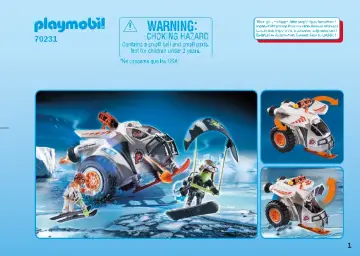 Οδηγίες συναρμολόγησης Playmobil 70231 - Snow Glider της Spy Team (1)