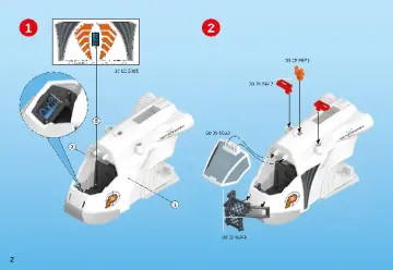 Οδηγίες συναρμολόγησης Playmobil 70231 - Snow Glider της Spy Team (2)