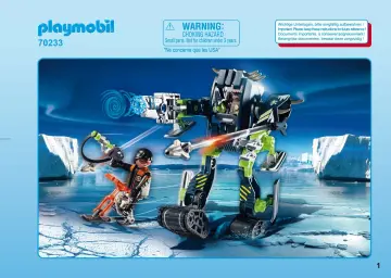 Οδηγίες συναρμολόγησης Playmobil 70233 - Ice Robot των Arctic Rebels (1)