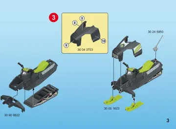 Οδηγίες συναρμολόγησης Playmobil 70235 - Ice Scooter των Arctic Rebels (3)