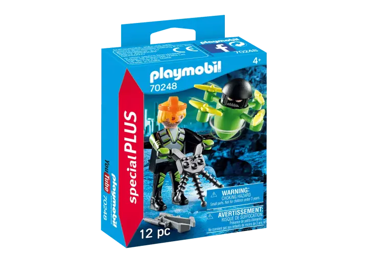 Playmobil 70248 - Agent mit Drohne - BOX