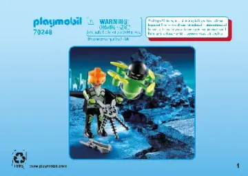 Bauanleitungen Playmobil 70248 - Agent mit Drohne (1)