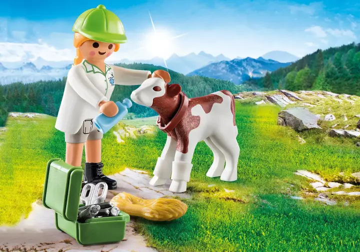 Playmobil 70252 - Κτηνίατρος με μοσχαράκι