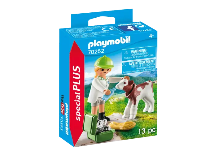 Playmobil 70252 - Κτηνίατρος με μοσχαράκι - BOX