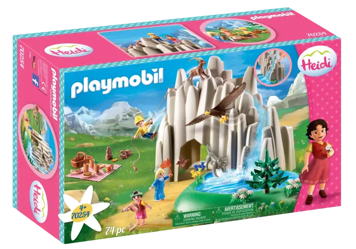 Playmobil 70254 - Η Χάιντι, ο Πέτερ και η Κλάρα στην Κρυστάλλινη Λίμνη - BOX