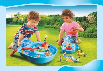 Istruzioni di montaggio Playmobil 70268 - Ruota acquatica con giostrina (15)