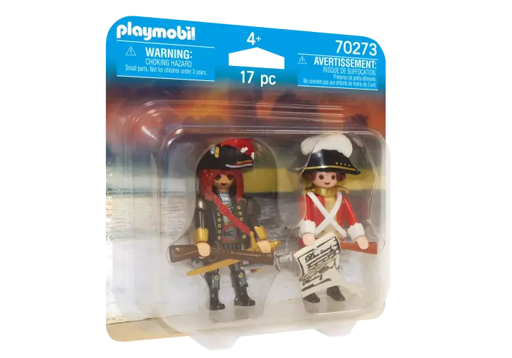 Playmobil 70273 - Capitaine pirate et soldat - BOX