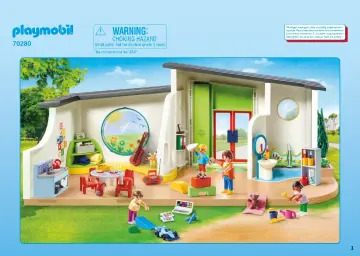 Manual de instruções Playmobil 70280 - Infantário Arco-Íris (1)