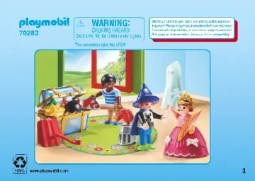 Bouwplannen Playmobil 70283 - Kinderen met verkleedkoffer (1)