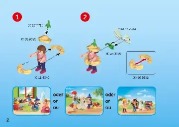 Bouwplannen Playmobil 70283 - Kinderen met verkleedkoffer (2)
