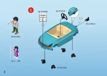 Manuales de instrucciones Playmobil 70285 - Familia con Coche (2)