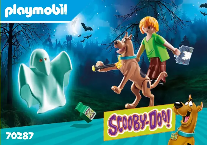 Manual de instruções Playmobil 70287 - SCOOBY-DOO! Scooby & Shaggy com Fantasma (1)