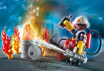 Playmobil 70291 - Gift Set "Πυροσβέστης με αντλία νερού"