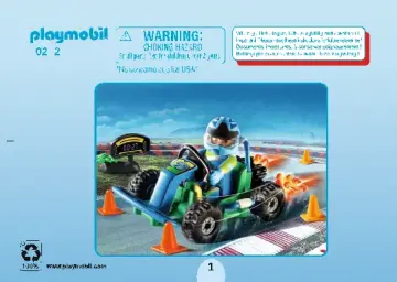 Οδηγίες συναρμολόγησης Playmobil 70292 - Gift Set "Οδηγός με Go-Kart" (1)