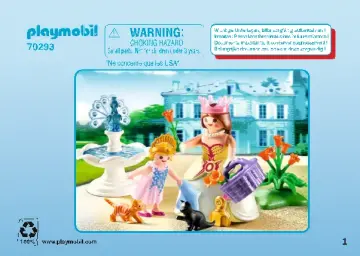 Οδηγίες συναρμολόγησης Playmobil 70293 - Gift Set "Βόλτα στον πριγκιπικό κήπο" (1)