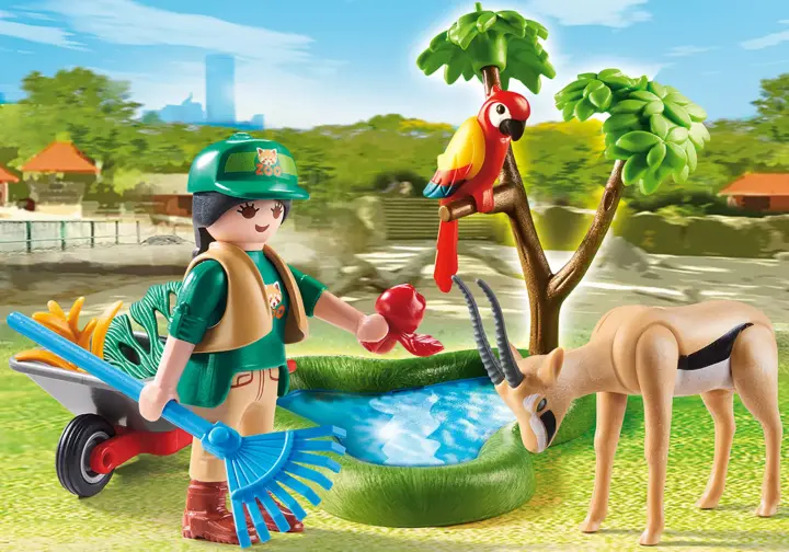 Playmobil 70295 - Gift Set "Φροντιστής Ζωολογικού Κήπου με ζωάκια"