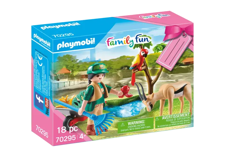 Playmobil 70295 - Gift Set "Φροντιστής Ζωολογικού Κήπου με ζωάκια" - BOX