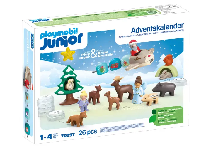 Playmobil 70297 - JUNIOR: Calendario de Adviento: Navidad en la nieve - BOX