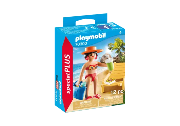 Playmobil 70300 - Strandoló napozóággyal - BOX