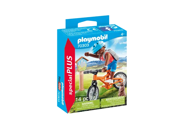 Playmobil 70303 - Cycliste avec marmotte - BOX