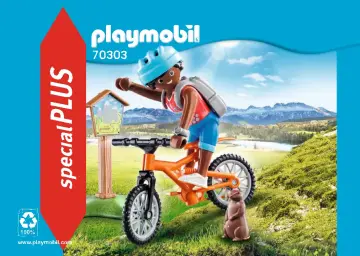 Bouwplannen Playmobil 70303 - Mountainbiker (1)