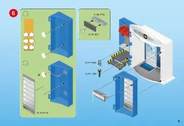Bauanleitungen Playmobil 70306 - Spielbox "In der Polizeistation" (5)