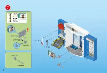 Bauanleitungen Playmobil 70306 - Spielbox "In der Polizeistation" (6)