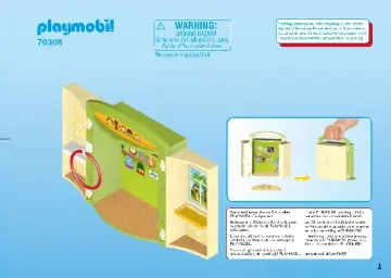 Οδηγίες συναρμολόγησης Playmobil 70308 - Play Box "Νηπιαγωγείο" (1)