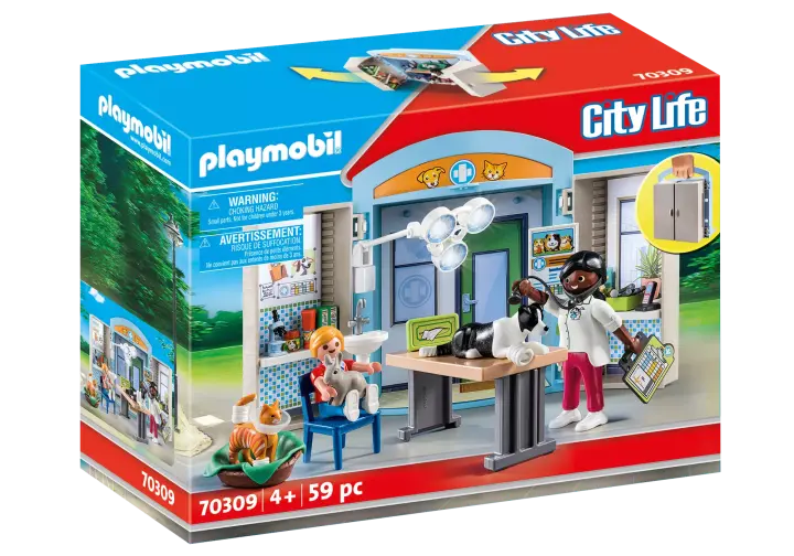 Playmobil 70309 - Play Box "Κτηνιατρείο" - BOX