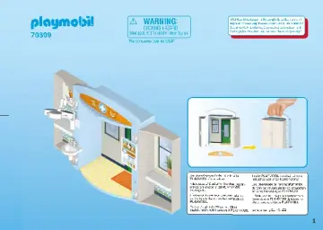 Οδηγίες συναρμολόγησης Playmobil 70309 - Play Box "Κτηνιατρείο" (1)