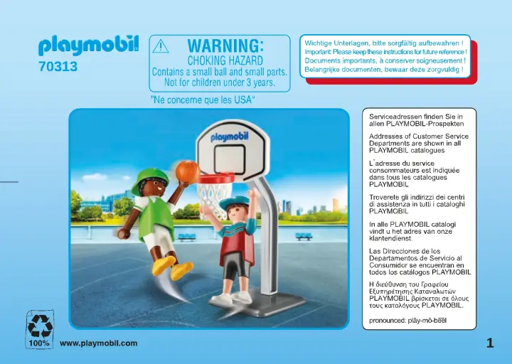 Building instructions Playmobil 70313 - Multisport Carry Case (1)