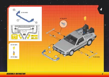Istruzioni di montaggio Playmobil 70317 - Back to the Future DeLorean (7)