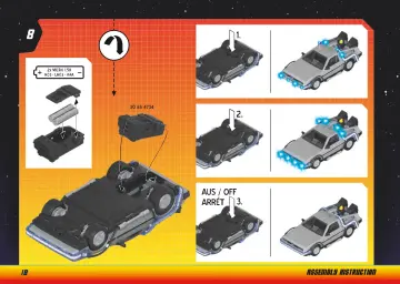 Istruzioni di montaggio Playmobil 70317 - Back to the Future DeLorean (10)